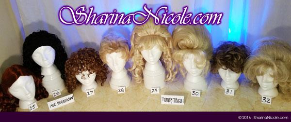 Minneapolis dominatrix Mistress Sharina Nicole's Crossdressing Wigs 25-32