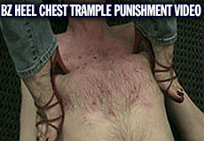 BZ Heel Chest Trample Punishment Trample Fetish Video