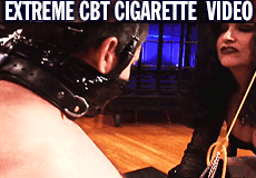 Extreme CBT Cigarette Play Punishment From Wicked Mistress Sharina Nicole CBT Fetish Video