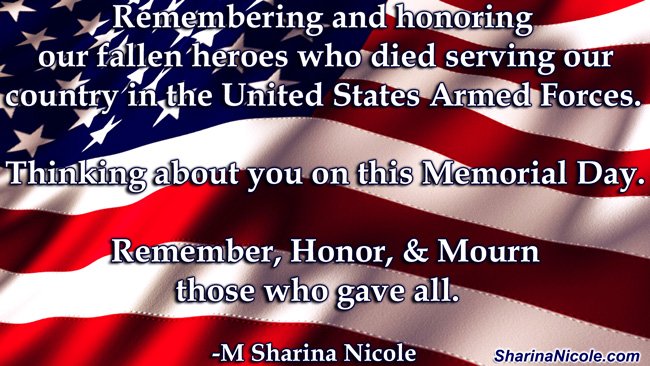 remembering, honoring, & mourning our fallen American Heroes.